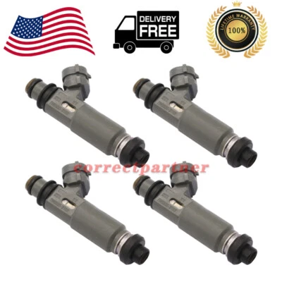 4x 195500-3110 Fuel Injector For Mazda Protege 1997-1998 1.5L SE DX 1999-01 1.6L - Image 1 of 4