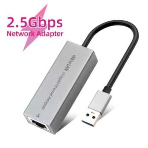 2500Mbps USB C Type-C To RJ45 Converter Lan Adapter Hub For MacBook iPad Pro - Picture 1 of 27