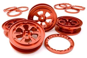 1.9 Size CNC Machined Alloy Wheel (4) w/Beadlock Rings for 1/10 Scale Crawler - Picture 1 of 1