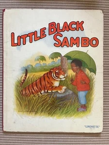 Antique LITTLE BLACK SAMBO 1920 Book Mary Lafetra Russell Illustrator"Linenette" - Bild 1 von 5