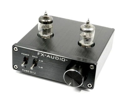 Fx-Audio Tube-01J Black Tube Preamp Line Amplifier Nfj Original Model Black NEW - Image 1 of 4