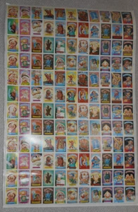 1986 GPK GARBAGE PAIL KIDS STICKERS 5TH SERIES FULL UNCUT SHEET 132 CARDS TOPPS - Picture 1 of 7