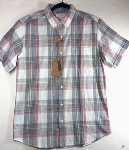 Wetterfestes Vintage Herren leichtes Twill Kurzarm Hemd Gr. M Baumwolle - Bild 1 von 9