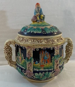 Vintage Marzi & Remy German Castle Punch Bowl Tureen With Lid Gnome - Picture 1 of 17