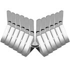 12PCS Tablecloth Clips Stainless Steel Table Cloth Cover Clamps Picnic Table ...