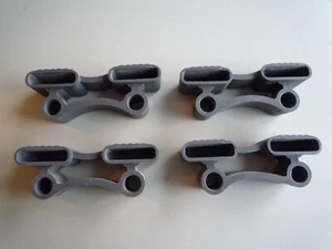 2 St. MATRAFLEX Duo-Kappen grau f. 34 mm Federholzleiste Lattenrost Lattenhalter - Bild 1 von 7