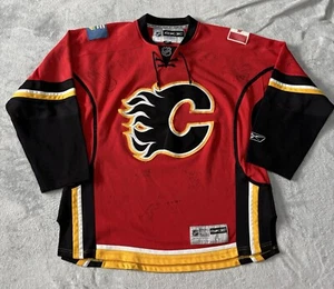 Reebok Calgary Flames NHL Trikot Signiert Large - Bild 1 von 24