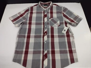 NWT LRG Lifted Research Group Men’s Short Sleeve Button Down Shirt Size L #2027 - Picture 1 of 7