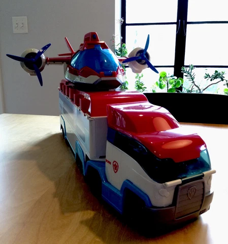 PAW PATROL RESCUE & TRANSPOST VEHICLE & LIGHTS AND SOUND AIRPLANE LOT Cover