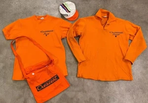 SET Original 70s Crescent Sweden Cycling Jersey III Med LRG VTG W/ Bag & Cap - Picture 1 of 19