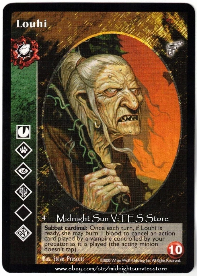 Louhi Malkavian Antitribu Kindred Most Wanted V:TES VTES Vampire CCG - Image 1 of 1