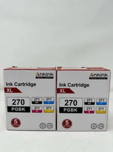 Paquete de 2 cartuchos de tinta Ankink XL 270 PGBK y 271 Bk, 271 C, 271 M, 271 Y - Imagen 1 de 3