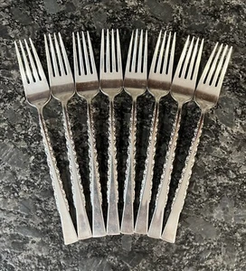 8 International Silver Company Deepsilver Silverplate 1971 Camille Dinner Forks - Picture 1 of 5