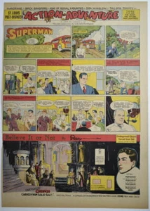 SUPERMAN SUNDAY COMIC STRIP #12 Jan 21, 1940 FULL Page DC Comics RARE - Picture 1 of 2