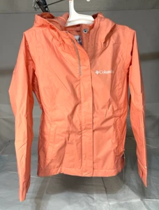 NWT Columbia Omni-Tech Youth Girls Sz XS Arcadia Mesh Lined Hooded Rain Jacket - Picture 1 of 13