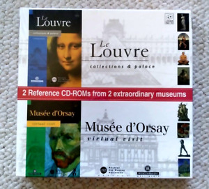 New & Sealed, The Louvre & Musee D'Orsay Montparnasse 2 CD Museum Virtual Visit