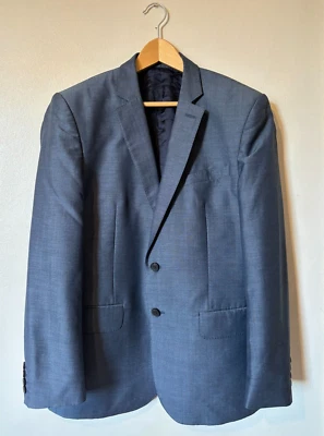 Chaqueta Blazer Traje Jaeger Para Hombres Lana y Mohair Talla 42 Regular Nuevo* Azul Foto 1 de 4