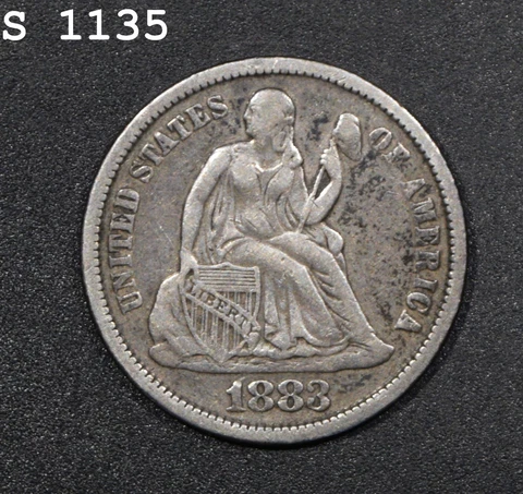 1883 Liberty Seated Dime "VF" *Free S/H After 1st Item* Cover