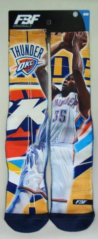 OKC Thunder Kevin Durant Men's Socks Large Size 10 to 13 Home Cover