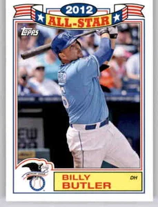 2014 Archivos 1987 Diseño - 2012 All Star Billy Butler Inserto MLB RP Royals - Imagen 1 de 2