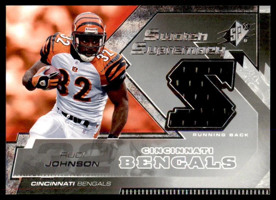 2005 SPx Swatch Supremacy Rudi Johnson Cincinnati Bengals #SW-RJ - Image 1 of 2
