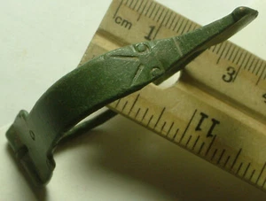 RARE Original ancinet Roman ZOOMORPHIC WOLF Bow fibula brooch artifact 2C intact - Picture 1 of 8