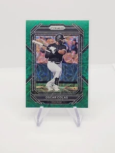 2023 PANINI PRIZM #103 OSCAR COLAS GREEN SCOPE 19/75 CHICAGO WHITE SOX - Picture 1 of 2