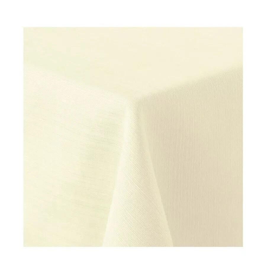 Food Network Cords Ivory 60 x 84 in Ribbed Fabric Tablecloth - Image 1 of 2
