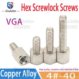 Holding Post 4#-40 Hexagonal Threaded Screw For VGA Plates Screwlock Screws - Picture 1 of 4