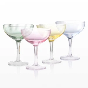 4pcs Martini Cup, Colored Cocktail Cup Drinking Cup set, suitable to d - Picture 1 of 7