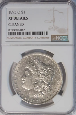 1893 O morgan dollar NGC XF details ~ - Image 1 of 2
