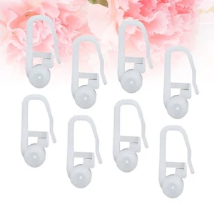 100 PC Curtain Hanging Ring Hooks for Curtains Rolling Roller Track - Picture 1 of 11