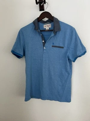 Penguin Polo Shirt Mens Size Large Blue Casual Short Sleeve - Image 1 of 4