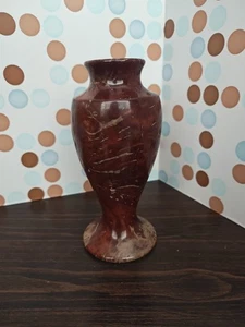 Vintage Palisander handgedrechselte Vase, 7,5" - Bild 1 von 6