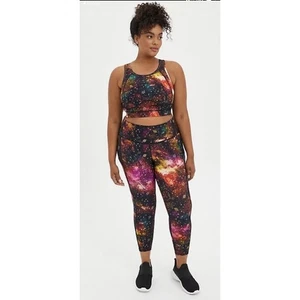NWT Torrid Women's Galaxy Burgundy Sports Bra Sz 2X Activewear Sporty Athletic - Picture 1 of 13