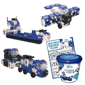 Clics Police Editon- Construction Toys for Children Aged 3+ Creative Educational - Picture 1 of 6