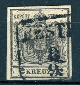 1850 Austria Hungary 2 kr Typ Ia stamp with PESTH postmark - Bild 1 von 2