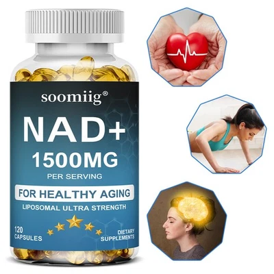SOOMIIG Liposome Capsule Supports Brain And Heart Health Boost Energy 30-120 Pills