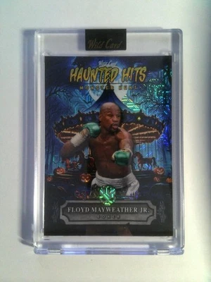 2025 Wild Card Haunted Hits 1 of 1 Blue Mojo Carousel - Floyd Mayweather Jr #1/1 - Image 1 of 2