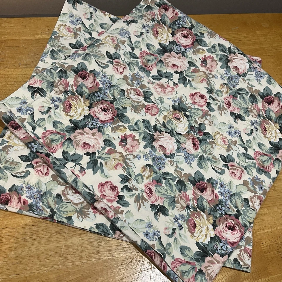 "Paneles de jardín de rosas Croscill Arbor de colección (2) 42x84"" Cottagecore repollo floral" Foto 1 de 4