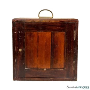 Antique Traditional Pine Square Machinist Chest Tool Box - Picture 1 of 12