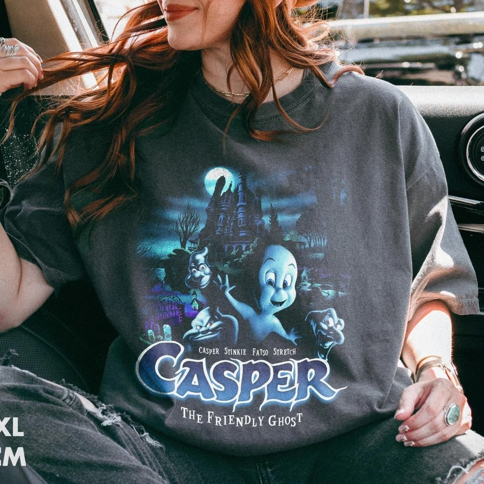 Camisa Casper The Friendly Ghost filme, camiseta gráfica de Halloween, estilo vintage anos 90 - Imagem 1 de 4