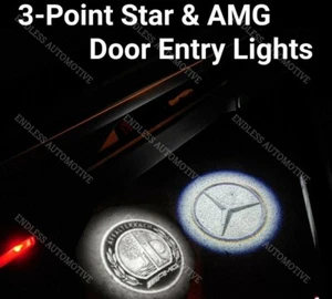 ⭐Luz de puerta de charco escalonado Mercedes-Benz AMG Affalterbach CLA E S C CLS GLC SLK GL - Imagen 1 de 28