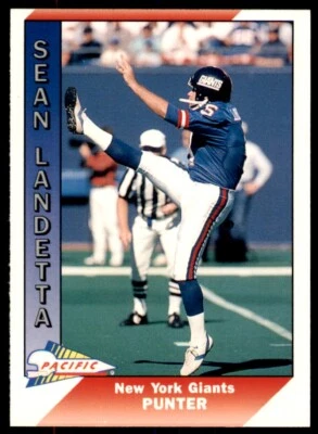 1991 Pacific Sean Landeta . New York Giants #350 - Image 1 of 2