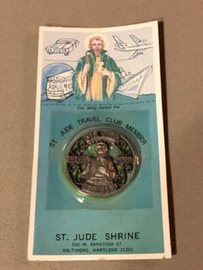 Medalla St. Jude Travel Club Member Sept 1974 - Aug 1975. VINTAGE - Imagen 1 de 2