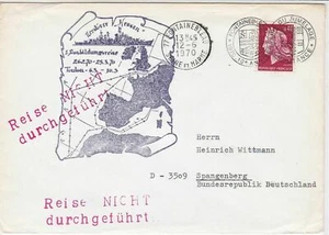France 1970 Anniverary Slogan Cancel Map Illustration Stamp Cover Ref 29778 - Picture 1 of 2