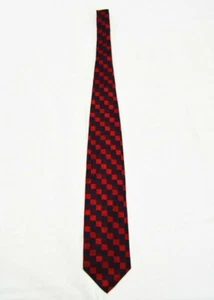 JOS A BANK Imported Made in USA Silk Geometric Tie Men's Multicolor Red Blue - Picture 1 of 3
