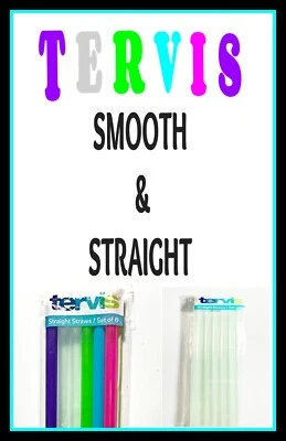 TERVIS Straws, SMOOTH & STRAIGHT, 3/8" Wide, 10" Long, Reusable - Image 1 of 4