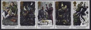 GB 1993 Sherlock Holmes strip of 5 set SG 1784-1788 MNH mint *COMBINED POSTAGE* - Picture 1 of 1