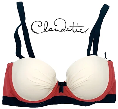 Claudette Sophia Convertible Women's Intimates Underwear Sexy Lingerie Bra Coral - Image 1 of 4